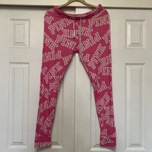 Pink pajama pants